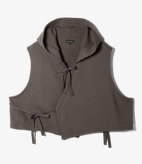 Knit Wrap Vest - 12oz Cotton Fleece