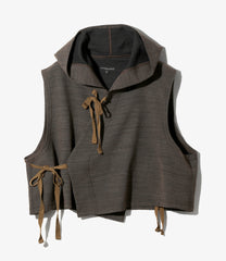 Knit Wrap Vest -  Tri Blend Jersey Knit