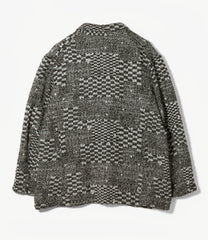 Knit Leisure Jacket - Pattern Block Jacquard