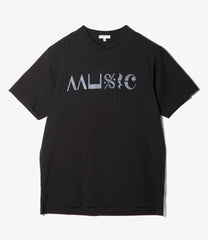 Printed Cross Neck T-shirt - Music