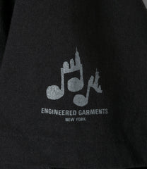 Printed Cross Neck T-shirt - Music