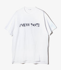 Printed Cross Neck T-shirt - NY