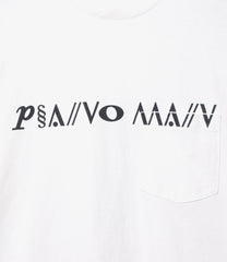 Printed Cross Neck T-shirt - Piano