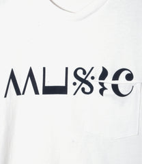 Printed Cross Neck T-shirt - Music