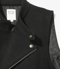 Double Motorcycle Vest - Melton