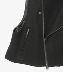 Double Motorcycle Vest - Melton