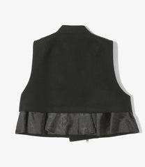 Double Motorcycle Vest - Melton