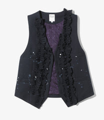 Frill Vest - Twill Paint