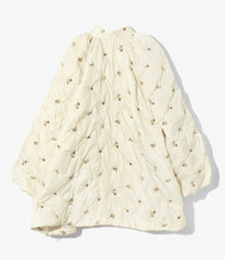 Padded Coat - Original Floral Emb.