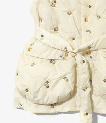 Padded Vest - Original Floral Emb.