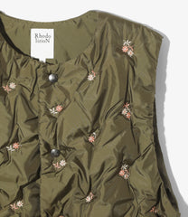 Padded Vest - Original Floral Emb.