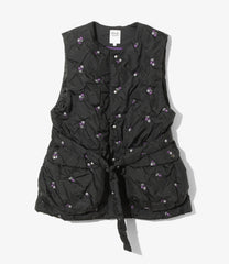 Padded Vest - Original Floral Emb.