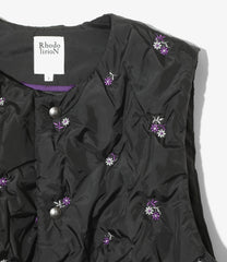 Padded Vest - Original Floral Emb.