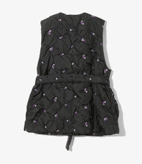 Padded Vest - Original Floral Emb.