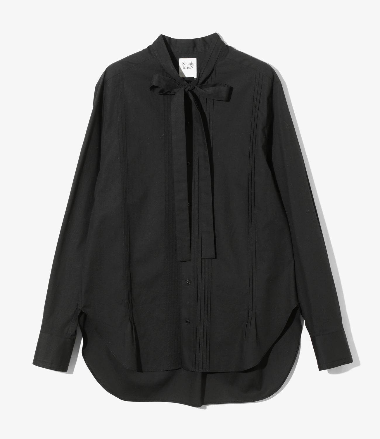 Ribbon Tie Blouse - Solid＆Leopard