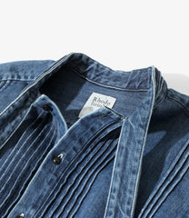 Ribbon Tie Blouse - Denim