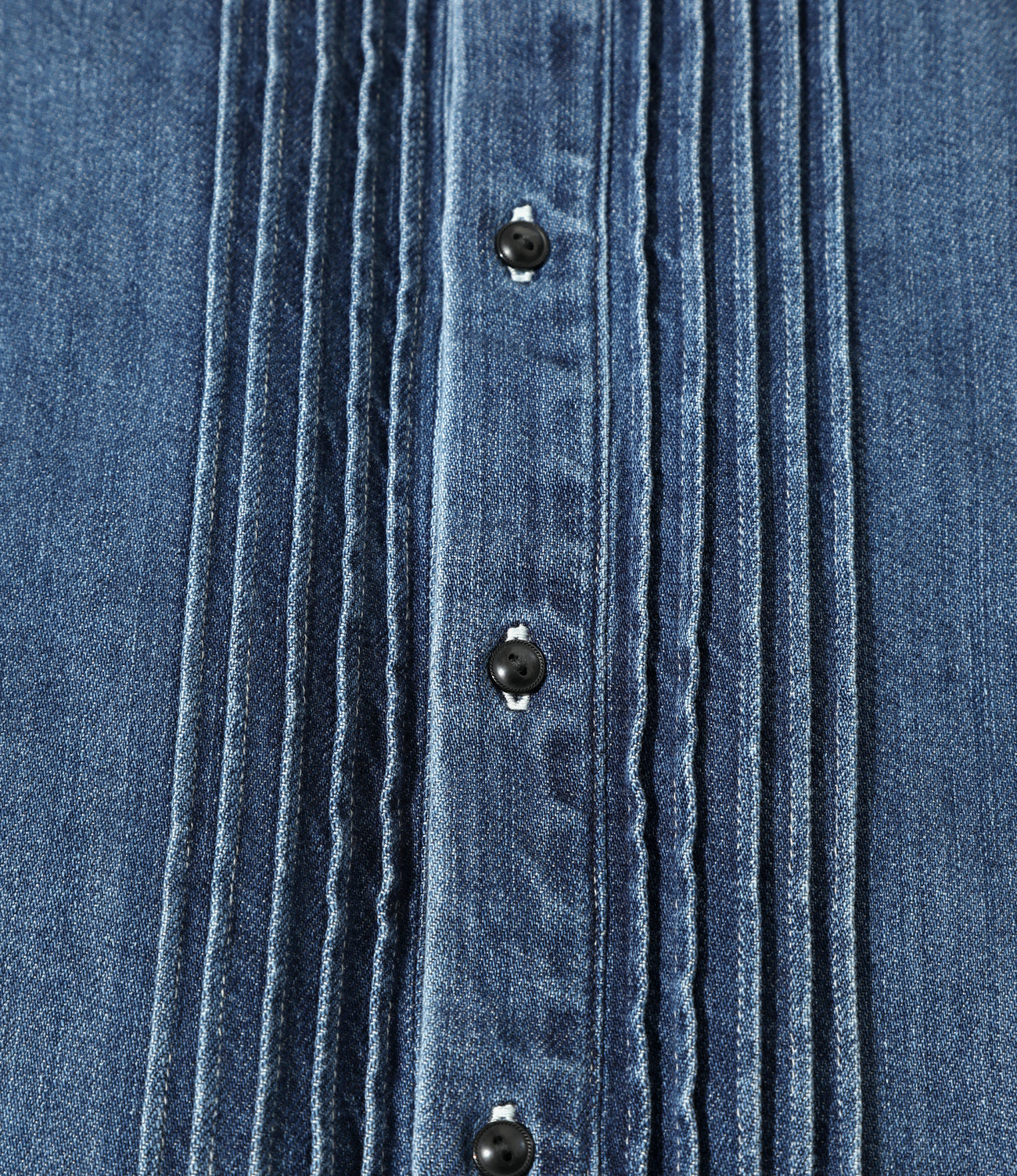 Ribbon Tie Blouse - Denim