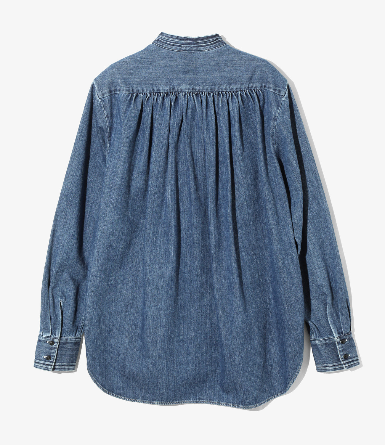 Ribbon Tie Blouse - Denim