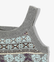 Fair Isle Apron Vest
