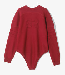 Embossed Bodysuit Sweater