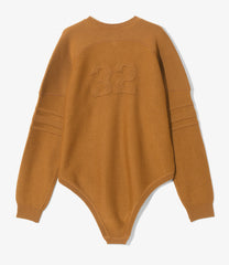 Embossed Bodysuit Sweater