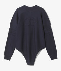 Embossed Bodysuit Sweater
