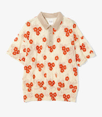 Polo Shirt - Flower Lace