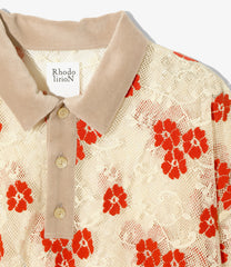 Polo Shirt - Flower Lace