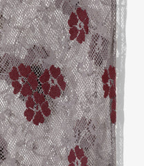 Slit Flare Pants - Flower Lace