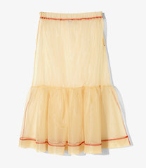 Single Tiered Skirt - Sheer Tricot