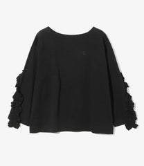 Swallow Asymmetric Frill Sleeve Top
