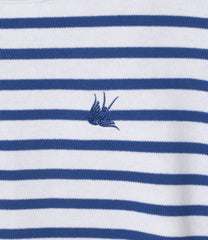 Swallow Frill Basque Shirt - Stripe