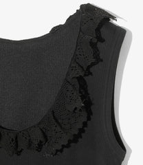 Ribbed Lace Tank Top