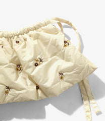 Padded Variation Apron - Original Floral Pattern Embroidery