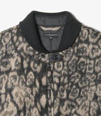 LL Vest - Wool Poly Leopard Jacquard