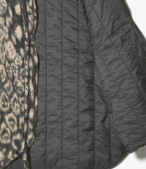 LL Vest - Wool Poly Leopard Jacquard