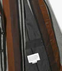Loiter Jacket - Wide Stripe Worsted Wool