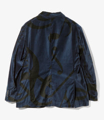 Andover Jacket - Cotton Printed Music Note Velveteen