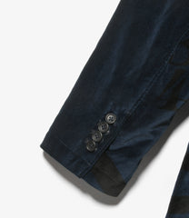 Andover Jacket - Cotton Printed Music Note Velveteen