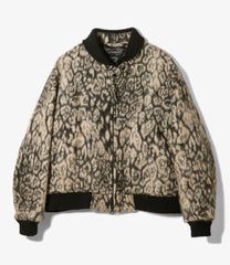 LL Jacket - Wool Poly Leopard Jacquard