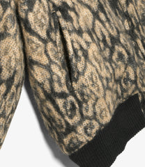 LL Jacket - Wool Poly Leopard Jacquard
