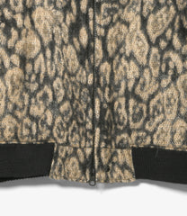 LL Jacket - Wool Poly Leopard Jacquard