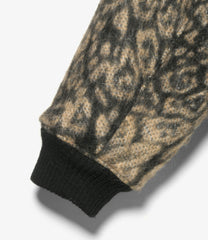LL Jacket - Wool Poly Leopard Jacquard
