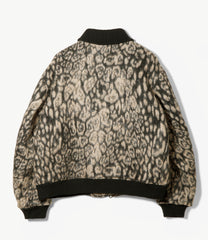 LL Jacket - Wool Poly Leopard Jacquard