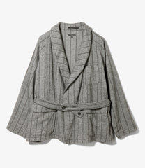 Smoking Jacket -  Wool Striped HB