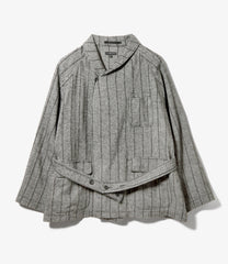 Smoking Jacket -  Wool Striped HB