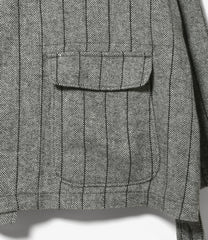Smoking Jacket -  Wool Striped HB