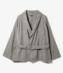 Smoking Jacket -  Wool Striped HB