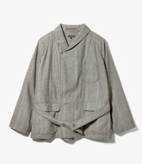 Smoking Jacket -  Wool Striped HB