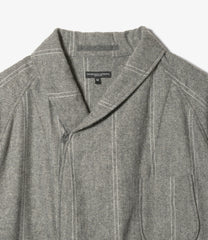 Smoking Jacket -  Wool Striped HB